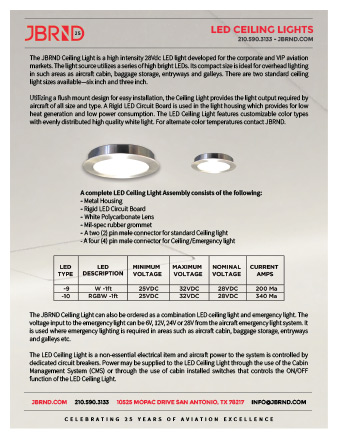 LED Ceiling Lights Brochure