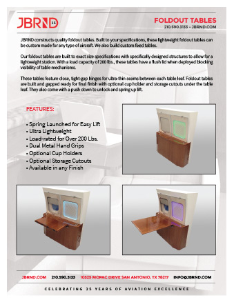 Foldout Table Brochure